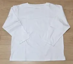 無印良品 洗いざらし太番手ボートネック九分袖Ｔシャツ Sサイズ 白