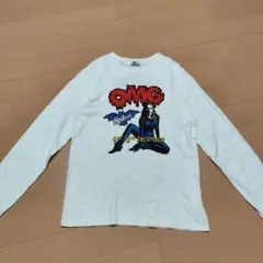 ヒステリックグラマー PUNK OMG プリント リブ付Tシャツ S ロンT