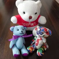 コンラッドベア2体　2018　東京オリンピック2020 　ヒルトン大阪ベア1体