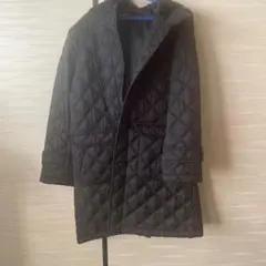 Hush Hush 黒 キルティングジャケット フード付き