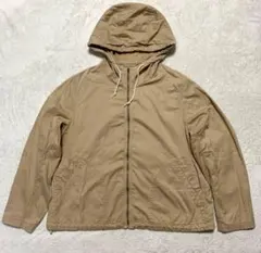 UNIQLO ユニクロ　コットンパーカ　ドローコード付き　ベージュ　XL
