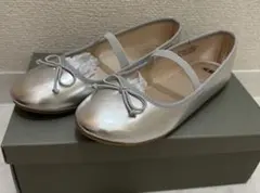 H&M シルバー　バレエシューズ　20cm 子供