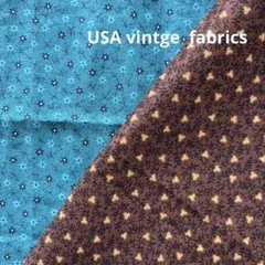USAヴィンテージ ファブリック　小花柄2枚セット