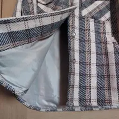 オーバーサイズ チェック柄 フランネルジャケット