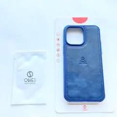 ✨ iPhone14Pro MAX ONES レザーケース ネイビー