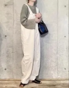 Aunt Marie's オリーブグリーン プリーツシャツ メロウ 長袖 シアーのサムネイル