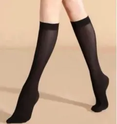 シアーハイソックスストッキング靴下くつ下黒くろゴスロリィタ病み夢かわいい