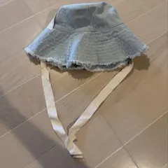 H&M デニム バケットハット 紐つき