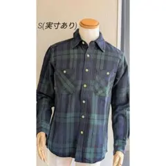 店舗在庫新品 CAMCO ダブルフェイス フランネル ブラックウォッチ S 