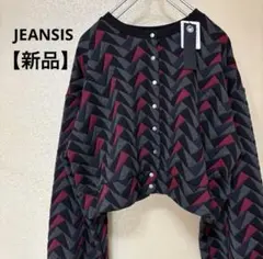 ✨新品✨ JEANASIS ジーナシス ジャガード ショート カーディガンのサムネイル