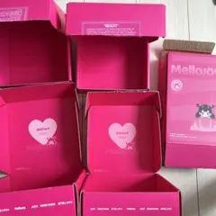 メロジョイ 空き箱 ダンボール ピンクの箱 4個 mellojoy - メルカリ