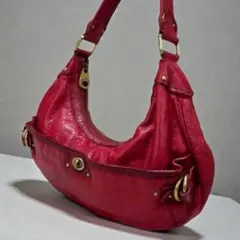 MARC JACOBS ワンショルダーバッグ 赤 レザー Y2K ターンロック
