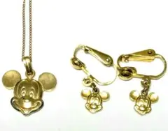 【希少レア】東京ディズニーランド　ミッキーマウス　ネックレス、イヤリングセット☆