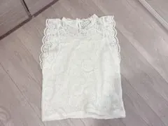 Auntie Rosa 総レース ノースリーブ ホワイト Fのサムネイル