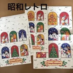 昭和レトロ 東京ディズニーランド クリスマス 紙袋 ショッパー 4枚