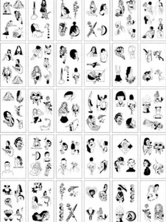 ⭐️匿名配送⭐️タトゥーシール 総絵柄数128点 防水 TATTOO 30枚セット