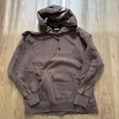 GU ヘビーウェイトビッグスウェットパーカ 長袖　裏起毛　ブラウン　トレーナー
