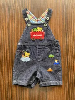 mikihouse オーバーオール　サロペット　インディゴブルー　80 90