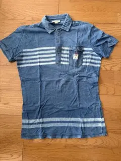 DIESEL ストライプ ポロシャツ M