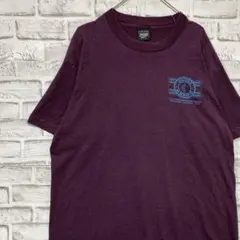 USA製90sヴィンテージTシャツ！シングルステッチ　パープル半袖古着XL 24