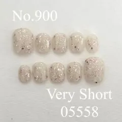 No.900 ニュアンスネイルチップ　キラキラネイルチップ　ラメ　ホログラム