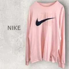 【ナイキ】プリントロゴ入り長袖トップス XL Tシャツ 大きいサイズ 綿100％