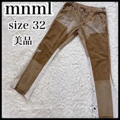 mnml デニム 32 ペイント加工 リメイク風 ストリート 人気モデル