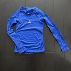 adidas アディダス 長袖 インナーシャツ ブルー130