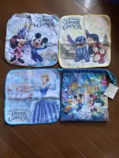 週末限定セール　東京ディズニーリゾート 25周年 巾着、ハンカチ　セット