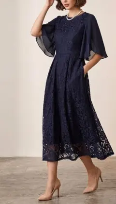 新品❤CUIYING フォーマルワンピース XXL レース 大きいサイズ 結婚式