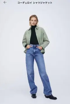 ZARA コーデュロイ　シャツジャケット