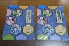 鬼滅の刃×LAWSON　クリアファイル2枚　竈門炭治郎・我妻善逸・嘴平伊之助