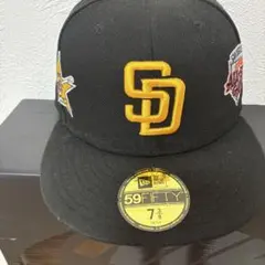 海外限定】 パドレス 59FIFTY ツートン グレー サイドパッチ キャップ