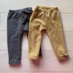 UNIQLO UNIQLOBABY 裏起毛ズボン　80 2枚セット