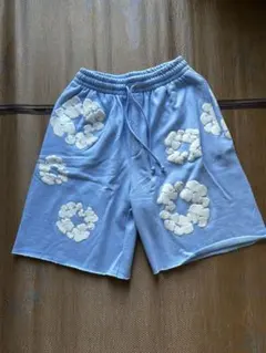 DENIM TEARS 正規品 M 水色花柄スウェットパンツ - メルカリ
