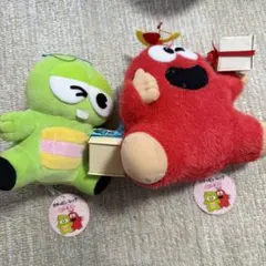 ガチャピンムックぬいぐるみボールチェーン【全4種】 コンプリート