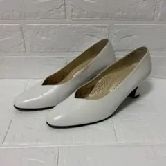 RIZ Comfort リズコンフォート パンプス 23.5 白 T3822