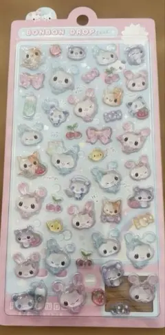 ボンボンドロップシール　キャンディツインズ　うさぎ　クーリア　正規品