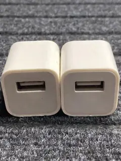 Apple 純正品 iPhone純正USB充電器 5W ACアダプター2個セット