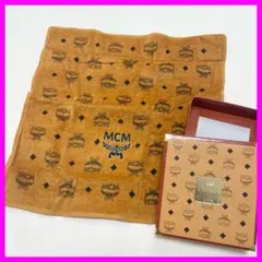 【美品】 MCM タオルハンカチ ブラウン