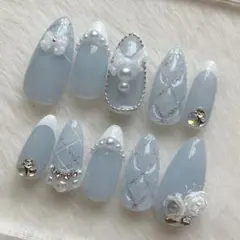 ワンホン　韓国　量産型　地雷　フレンチガーリー　キルティングネイル　チェック柄