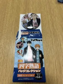 ハイキュー　四字熟語　缶バッジ　4個セット ハイキュー！！』缶バッジ4個セット EMOTIONS 孤爪研磨