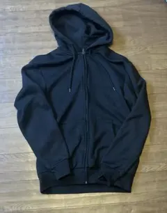 H&M ジップアップパーカー　ブラック