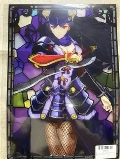 石田ミツナリ 戦国乙女 ぱちくじ ステンドグラス風クリアポスター