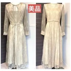 luxe brille カジュアルパーティードレス　オケージョン ドレス　黄緑