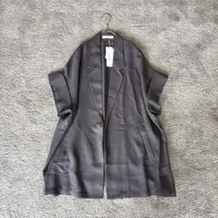 DouDou メッシュ 半袖ジャケット チャコールグレー ハーフスリーブのサムネイル