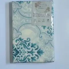 ダマスク系 緑掛布団カバー 150×210cmSL 6ヶ所ヒモ付全開ファスナー
