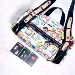✨tokidokiコラボ★レスポートサック　キッズ柄　ボストン♡トートバッグ