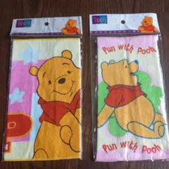くまのプーさん タオルハンカチ 2枚セット　新品未使用