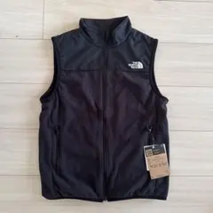 【新品未使用タグ付き】ノースフェイス　フリースベスト　ブラック 150cm